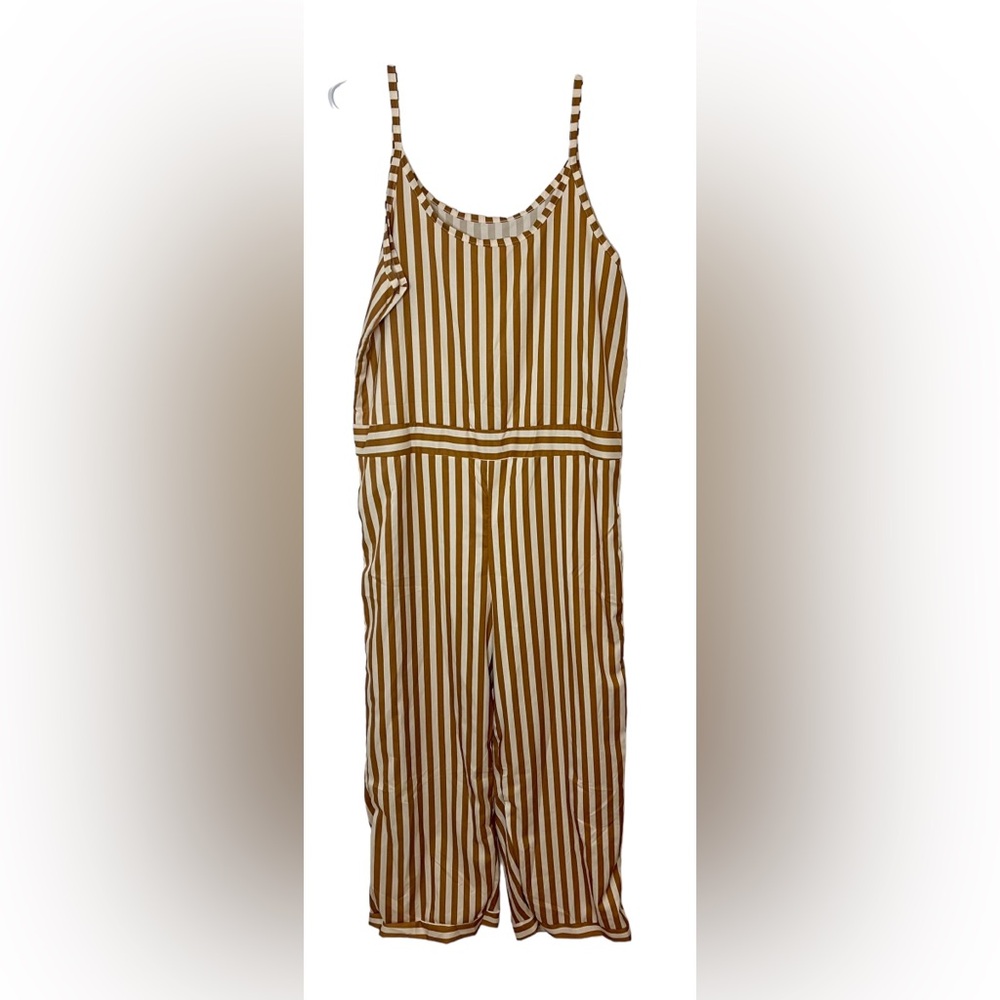 Women’s Light Weight Med Jumpsuit Stripes
